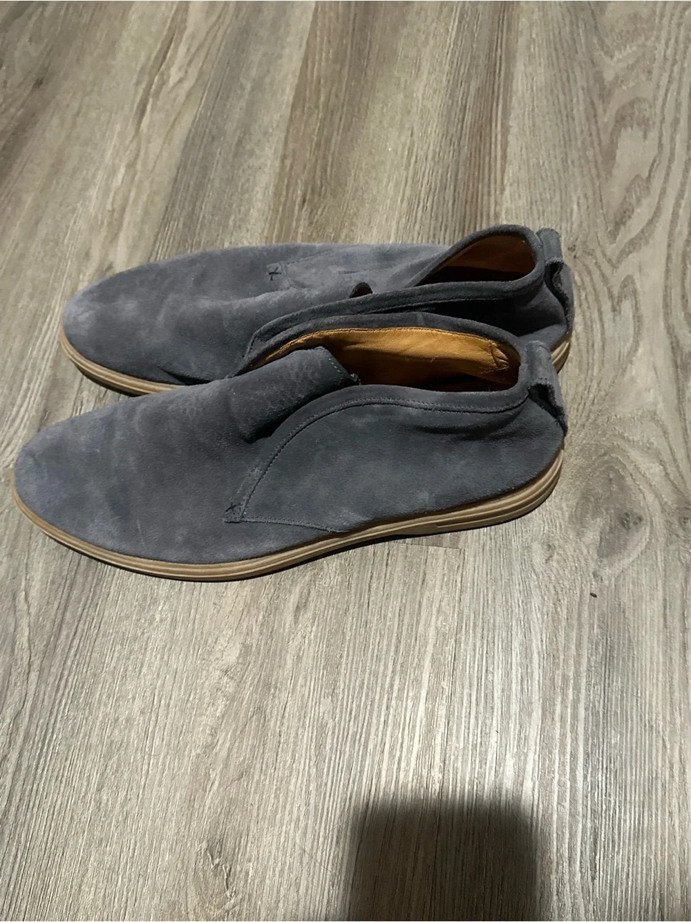 Peter Millar Men's Excursionist Chukka Slip On Shoes Size 9 Blue Suede